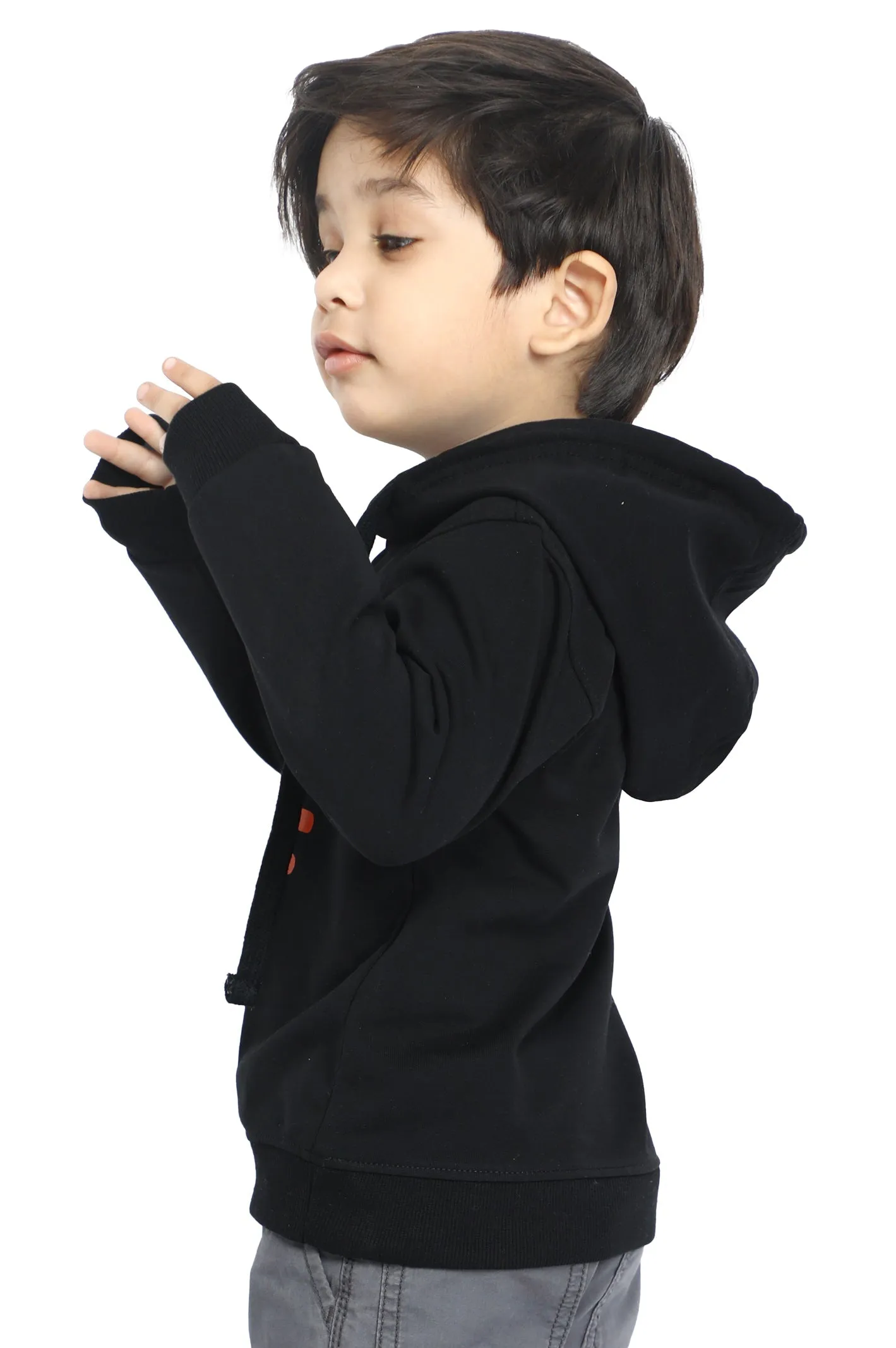 Boys Toddler Hoodie In Black SKU: IBI-0003-BLACK
