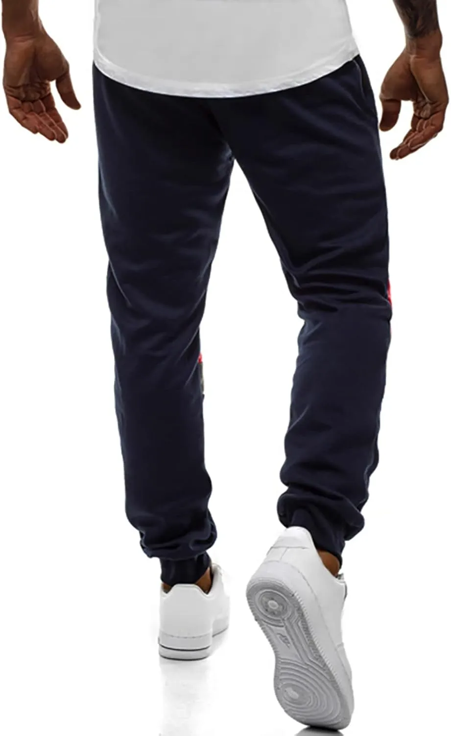 Cargo Pants for Men Relaxed Fit Elastic Waist Pajama Pants with Pockets Men's Camo Print Cargo Pant Drawstring Jogger