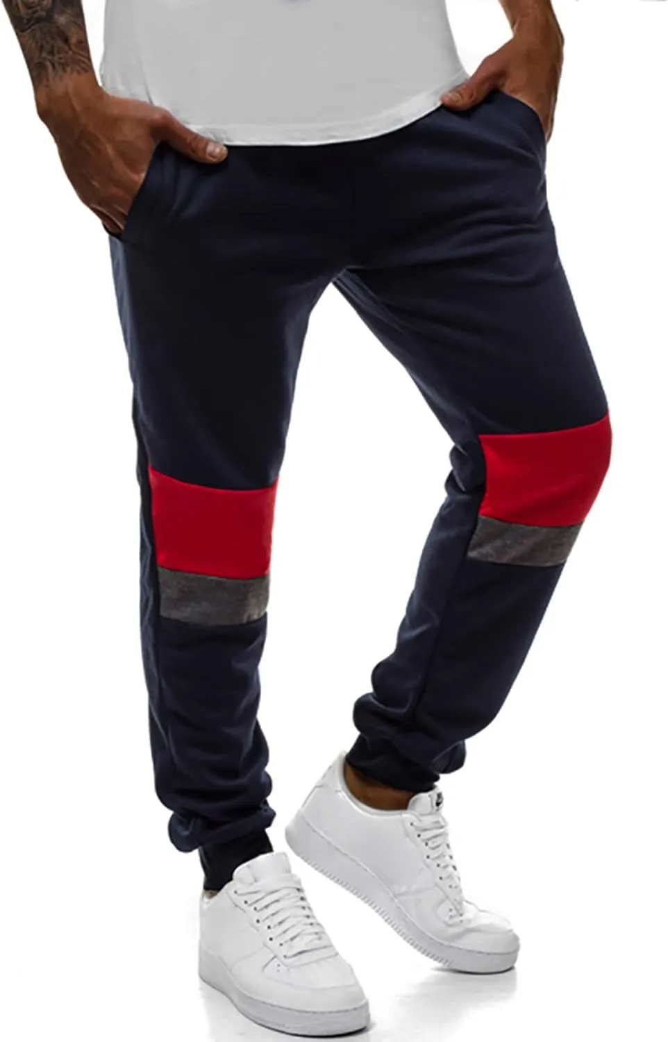Cargo Pants for Men Relaxed Fit Elastic Waist Pajama Pants with Pockets Men's Camo Print Cargo Pant Drawstring Jogger