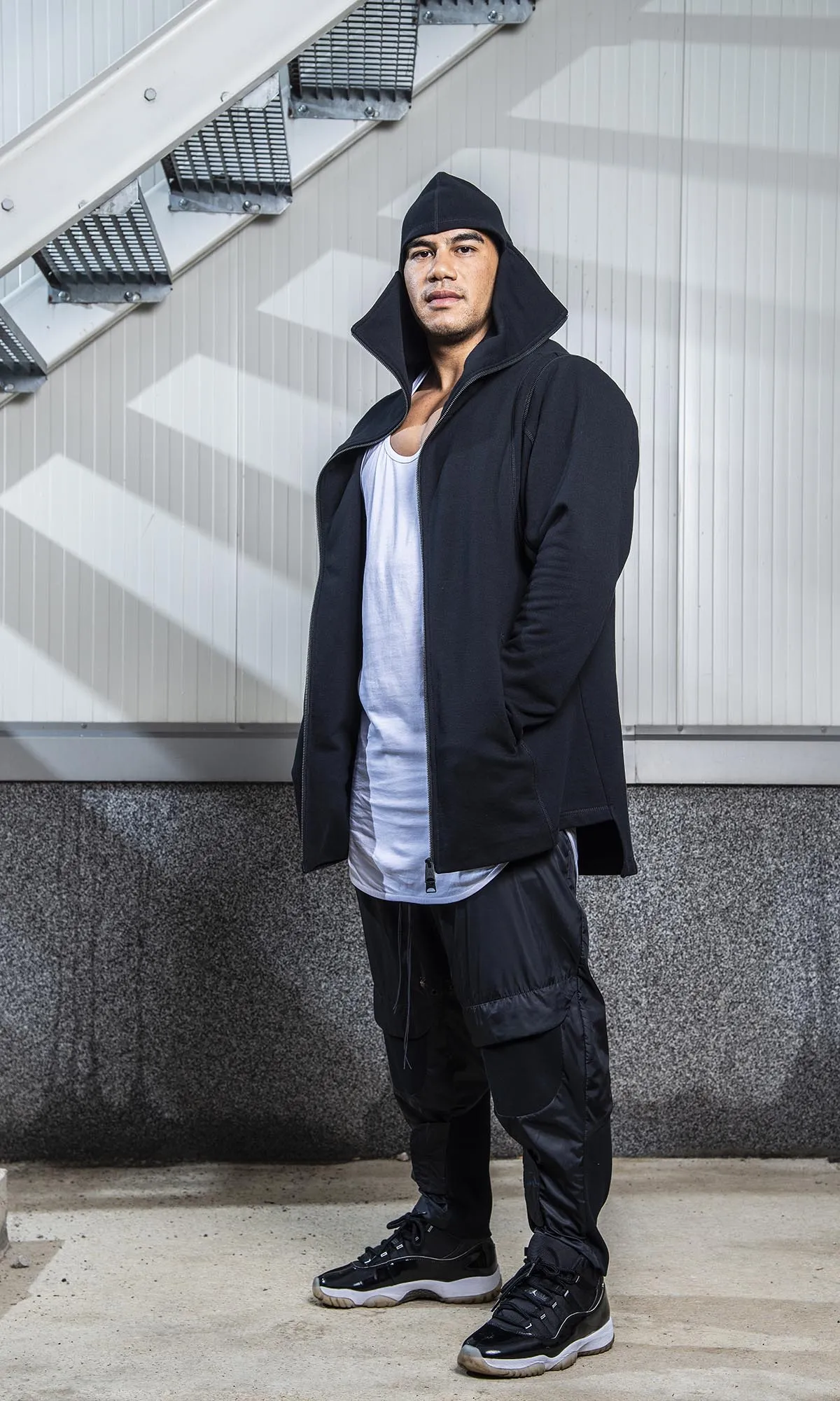 Detachable Sleeves Ninja Hoodie