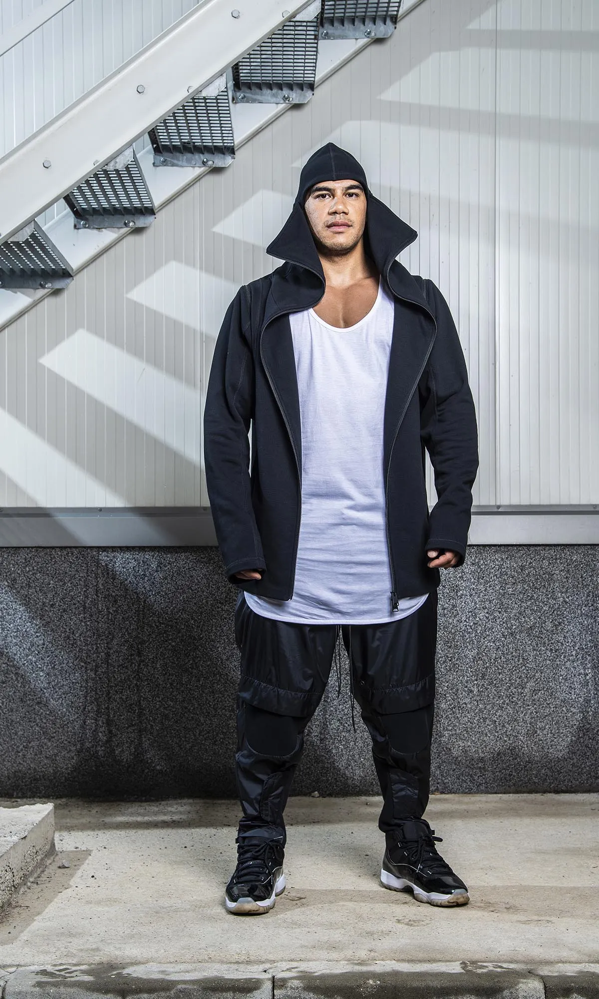 Detachable Sleeves Ninja Hoodie