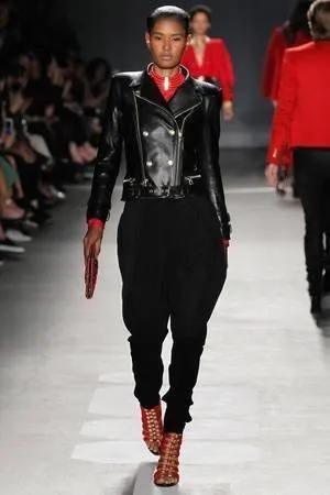 Double-Breasted Leather Jacket