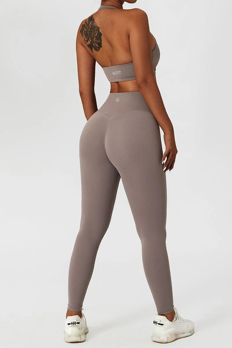 GFIT® Yoga Set Women's Gym Tops High Waist Leggings