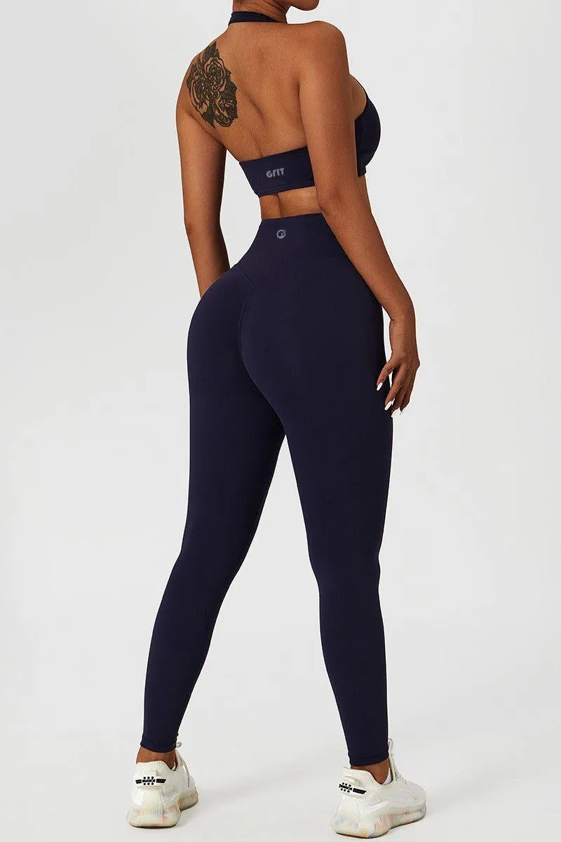 GFIT® Yoga Set Women's Gym Tops High Waist Leggings