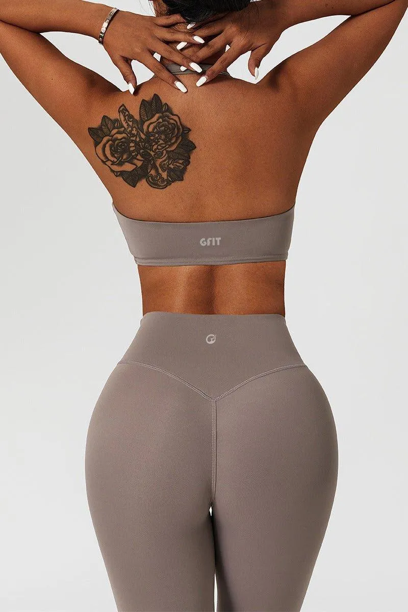 GFIT® Yoga Set Women's Gym Tops High Waist Leggings