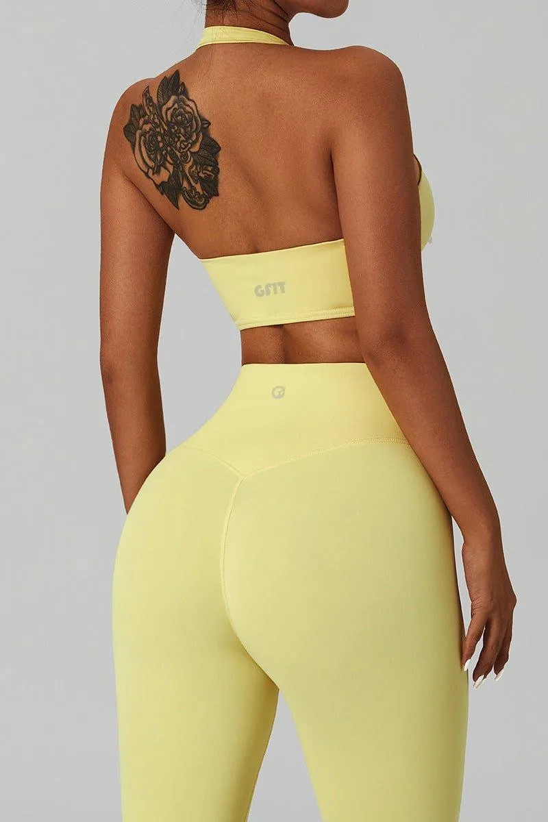 GFIT® Yoga Set Women's Gym Tops High Waist Leggings