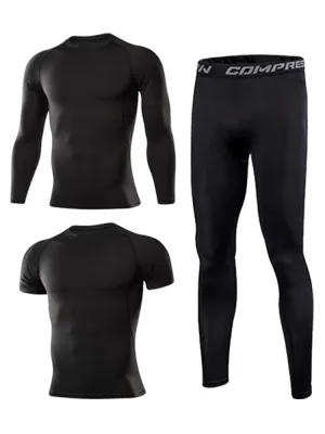 Gym Men's Sportswear Compression Fitness Tracksuits Tight Running Sports Suit Jogging Workout For Male Sweatpants Set