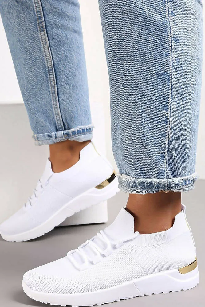 Lace Fastening Mesh net Jogging Trainers