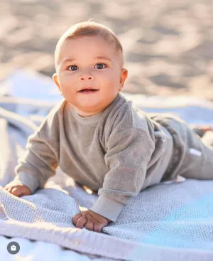 Organic Cotton Terry Set is Sage Green