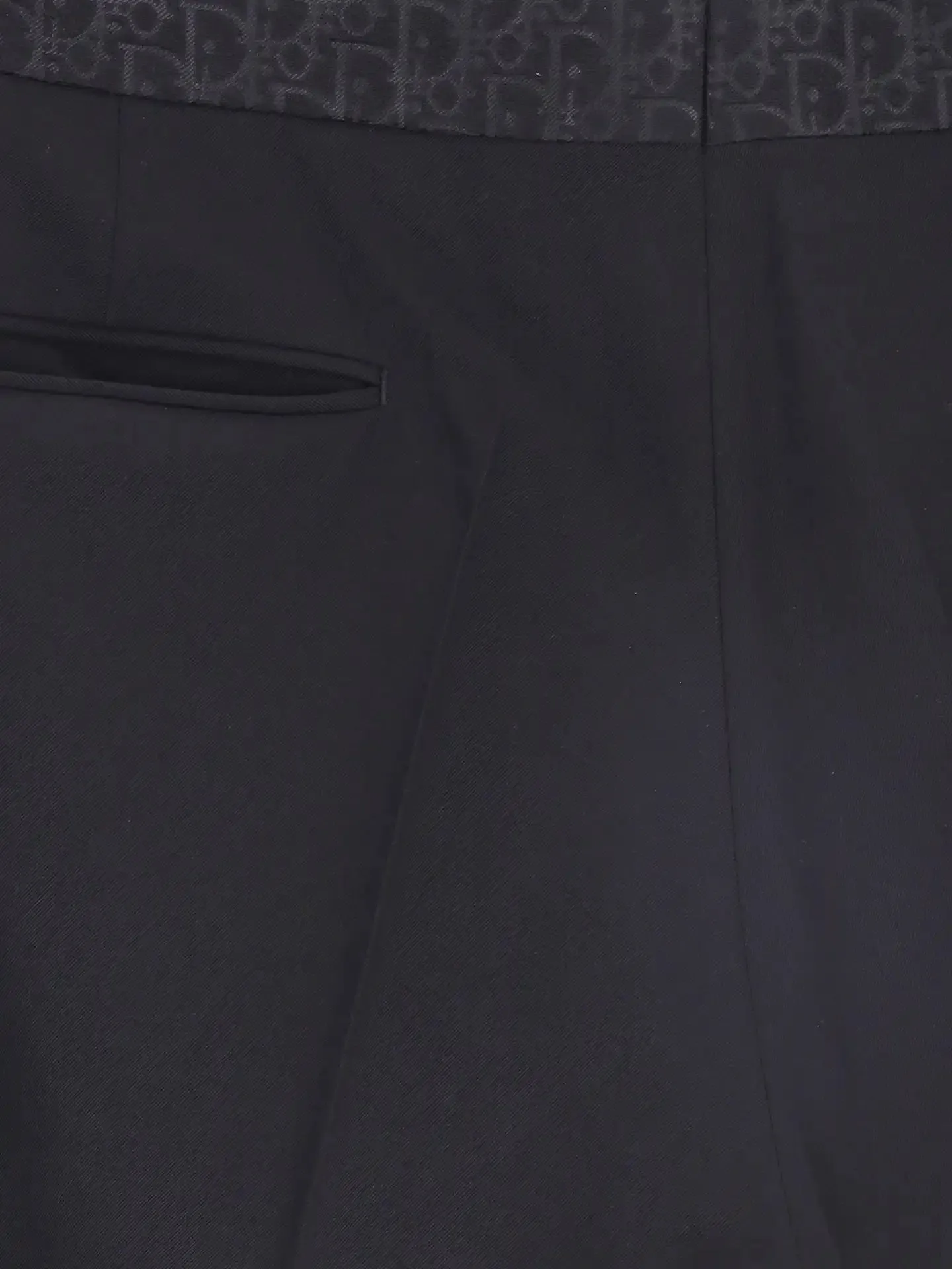straight-leg wool suit trousers