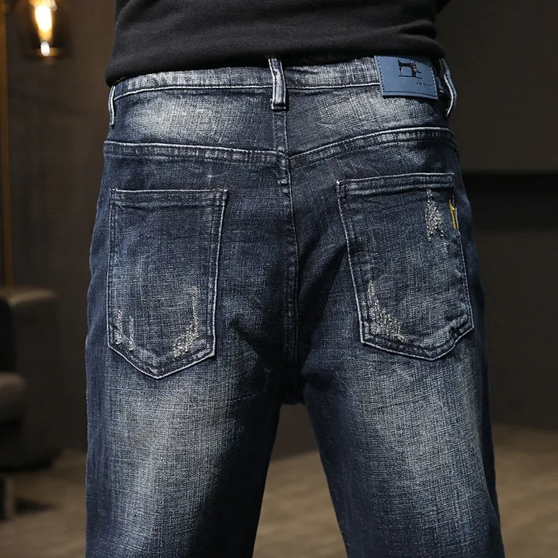 West Louis Streetwear Stretch Baggy Denim Jeans