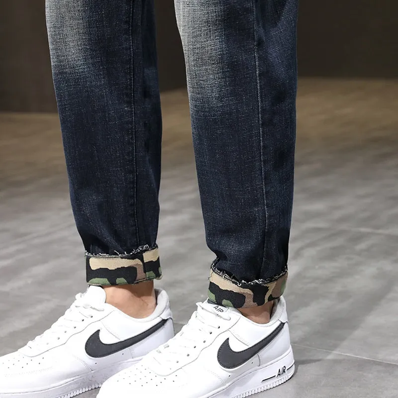 West Louis Streetwear Stretch Baggy Denim Jeans