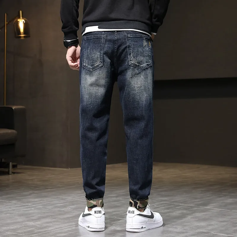 West Louis Streetwear Stretch Baggy Denim Jeans