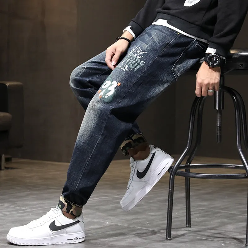 West Louis Streetwear Stretch Baggy Denim Jeans