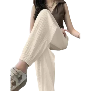 WPT25001 95% Polyester 5% Spandex Women's Casual Sport Pants