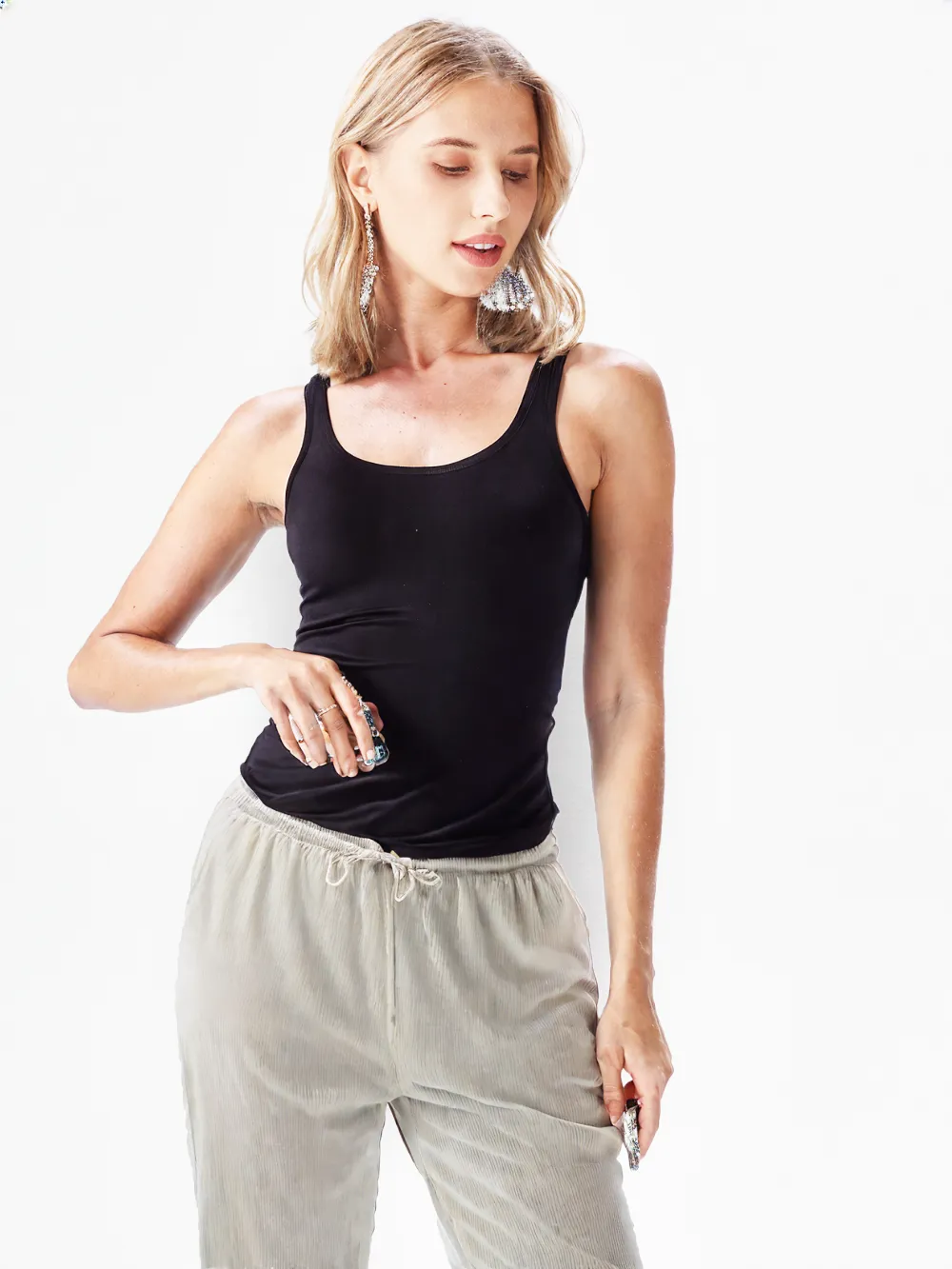WPT25001 95% Polyester 5% Spandex Women's Casual Sport Pants