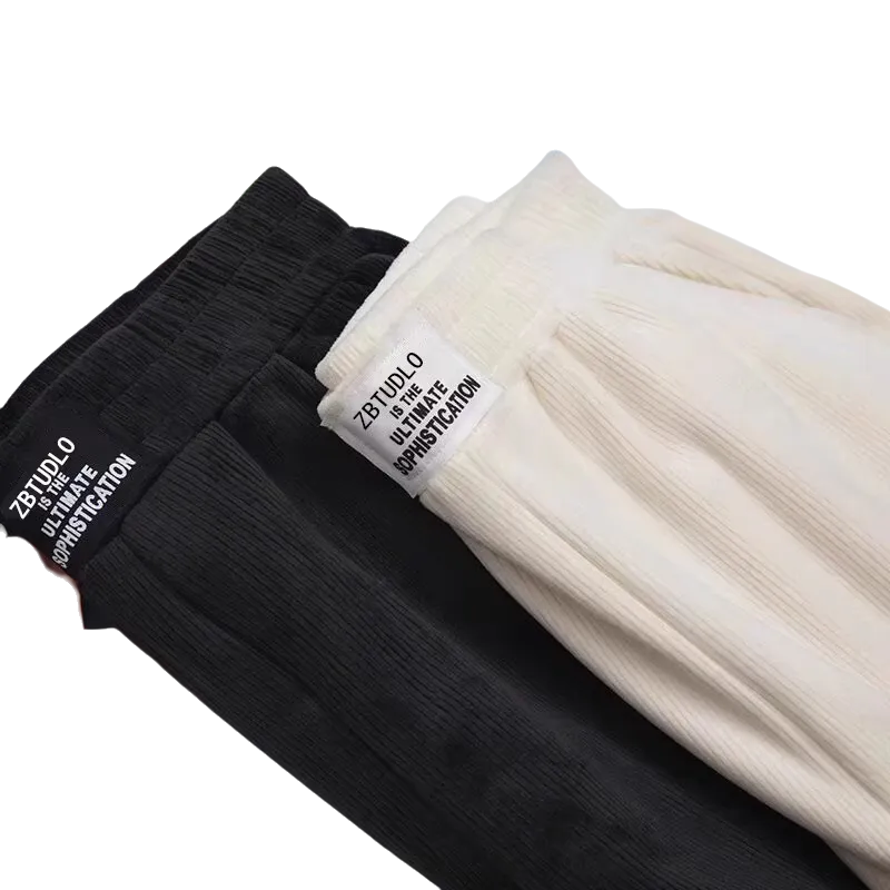 WPT25002 100% Polyester Corduroy Women's Sport Casual Pants